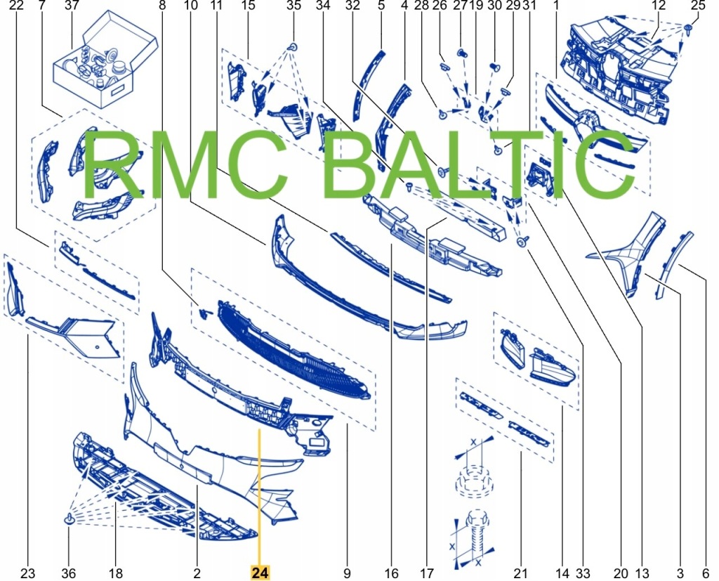 Nowa оригинальный номер решётка бампера передний renault megane ev e-tech 620265718r с Разборки