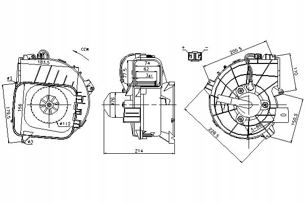 фото №1, Nissens 87084 вентилятор внутренний