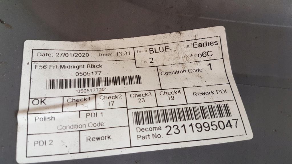 Купить Бампер передний mini cooper f56 midnight черный