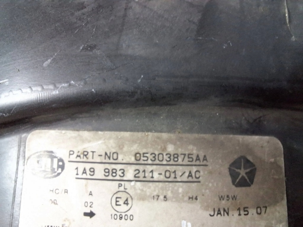 фото №6, Лампа перед ліва jeep compass i 06-11 eu