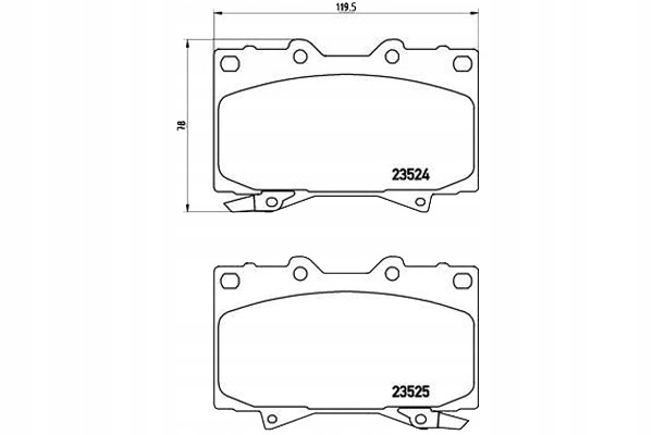 фото №1, Brembo гальмівні колодки гальмівні lexus lx 470 uzj100