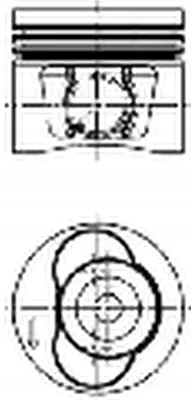 фото №1, Поршень двигателя 40715620 kolbenschmidt vw crafter
