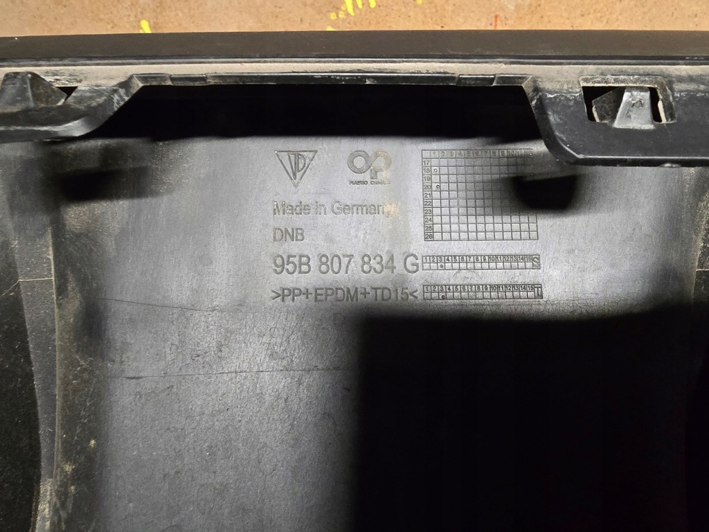 фото №6, Спойлер накладка бампера задняя porsche macan 95b