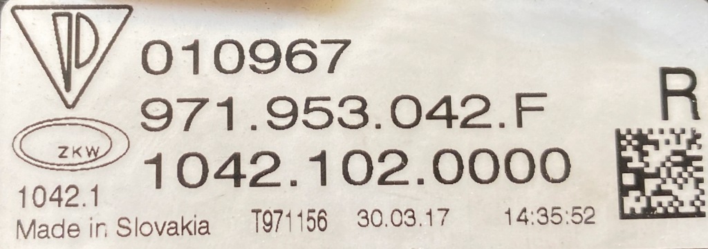 фото №4, Porsche panamera 971 led drl правий 971953042f