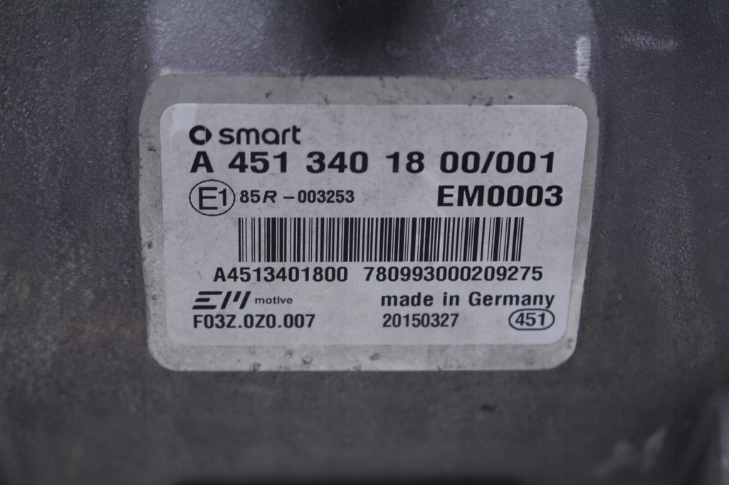 фото №6, Двигун електричний коробка передач передач smart fortwo ii пробіг 71 tys