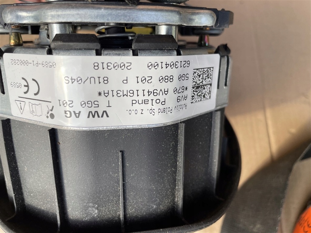 фото №8, Подушка безопасности подушка водителя pas натяжитель vw crafter ii 2 17-23 rok