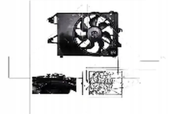 Купить Вентилятор радиатора 240w с рама 47005 nrf ford