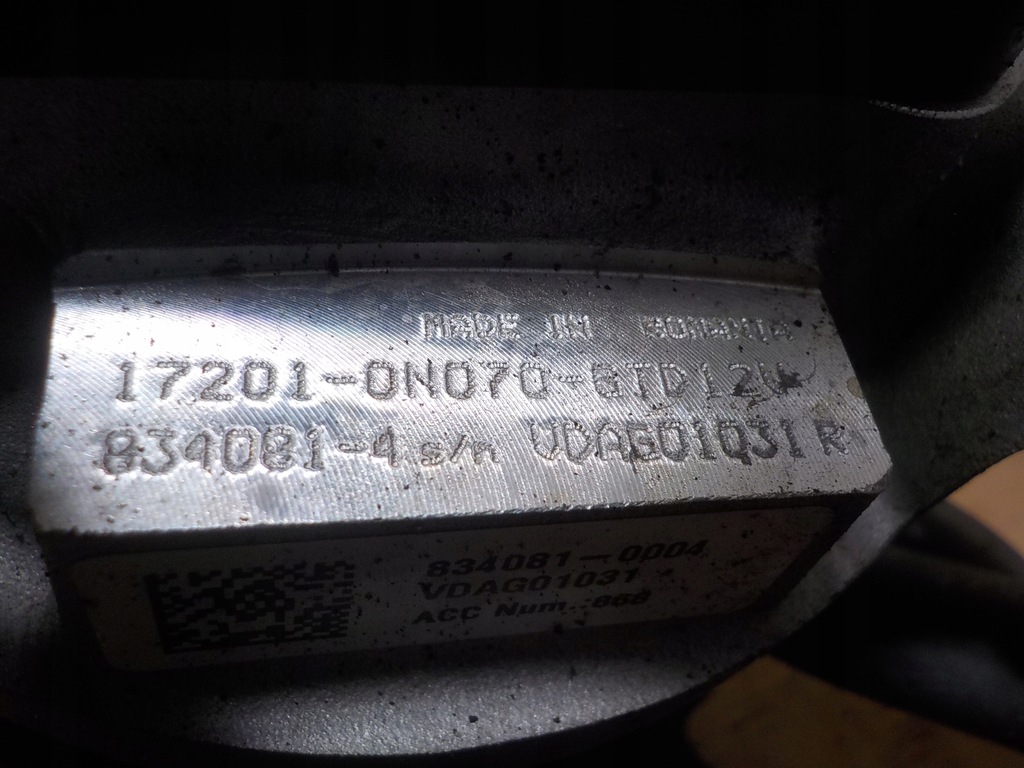 фото №5, Toyota corolla 2018r 1.4 d4d турбонагнітач 8340810004