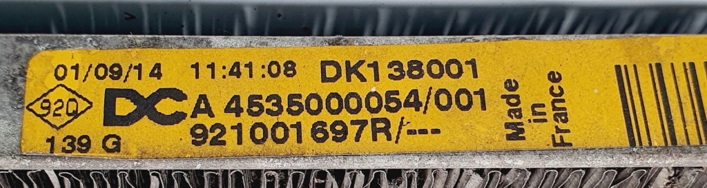 Радиатор кондиционера renault twingo 3 1.0 sce с Разборки