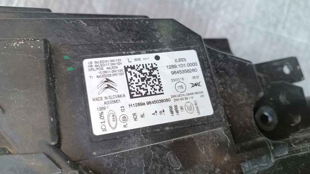 Citroen c5 aircross рестайлінг  фара ліва full led європа оригінал Недорого