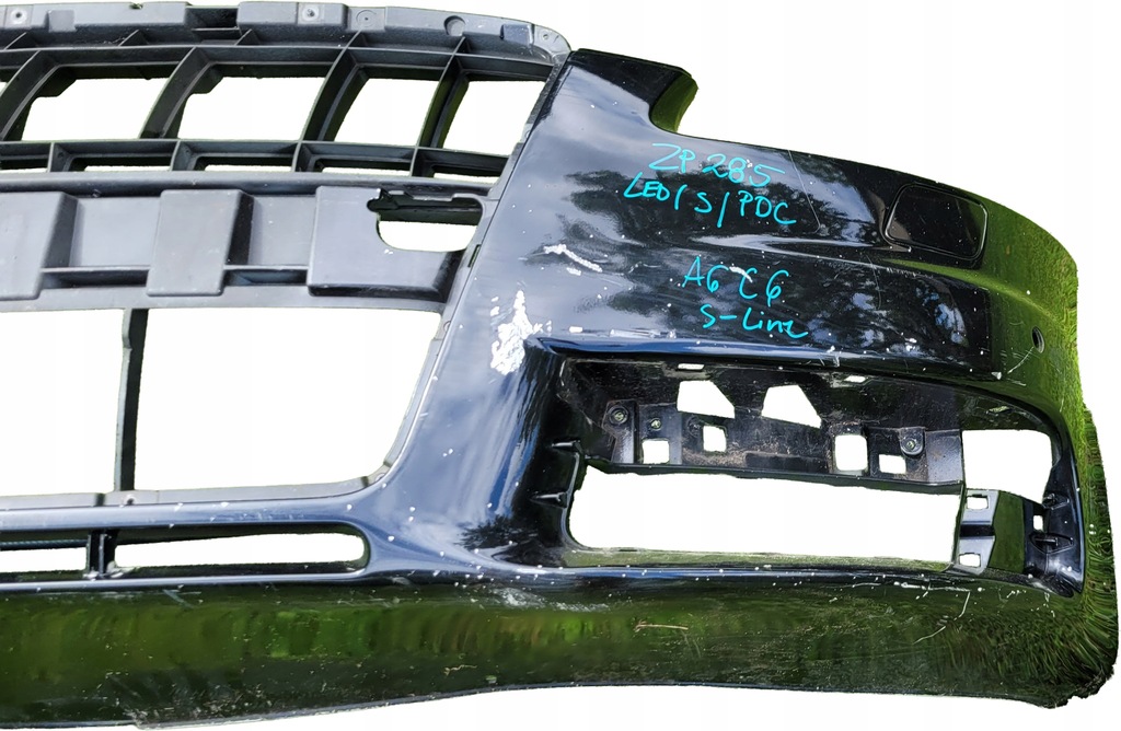 фото №6, Audi a6 c6 s6 бампер передний перед ксенон омыватель pdc led 4f0807437s