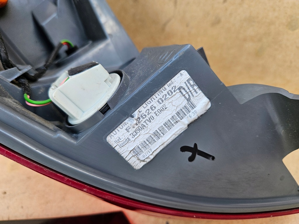 фото №7, Лампа задняя правая накладка honda civic ix 11-14 europa !!! оригинал !!!