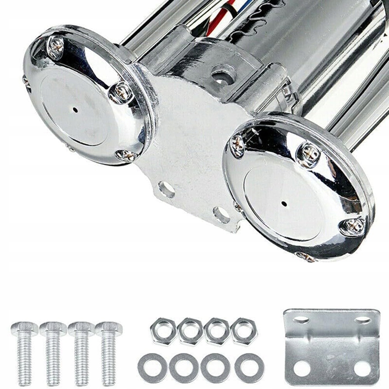 фото №10, Сигнал клаксон сигнал хром компресор гучний 12v клаксон do traktora