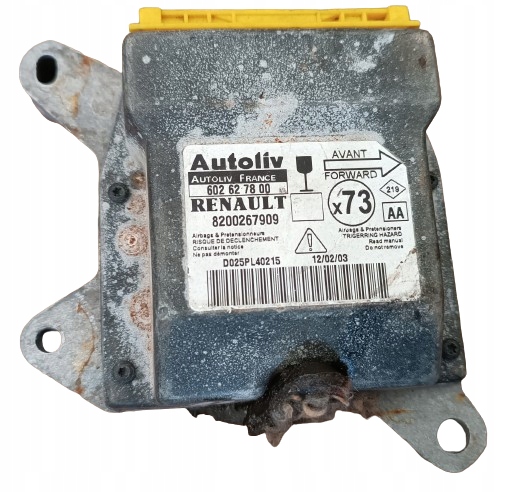 фото №1, Модуль блок управления подушка безопасности renault vel satis 8200267909