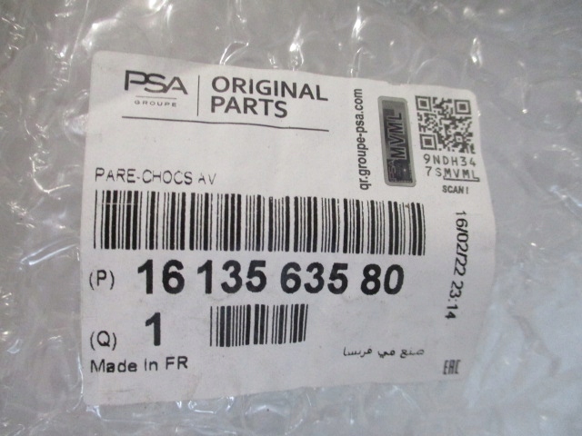 фото №14, Citroen berlingo lift 15-18 бампер передній новий oryg 1613563580 9810923577