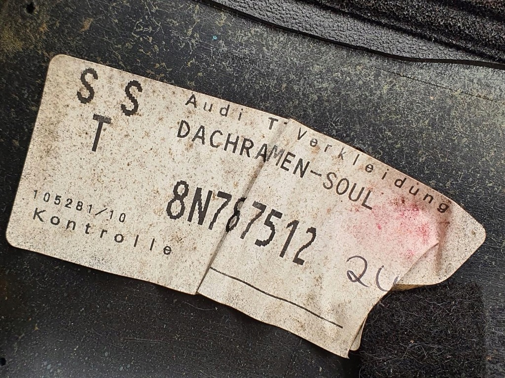 фото №10, Молдинг потолочный audi tt 8n cabrio 8n7867512