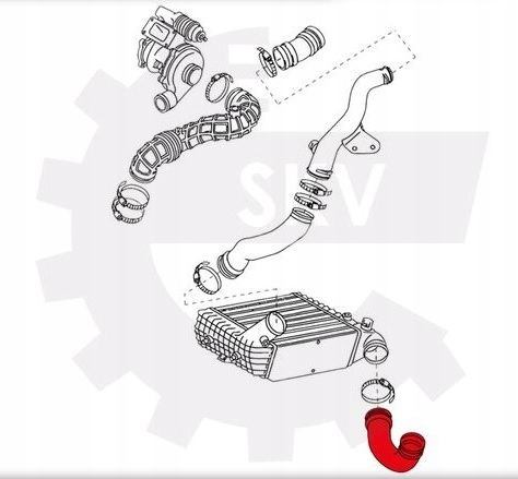 Шланг труба інтеркулер audi 100 c4 2.5tdi Доставка