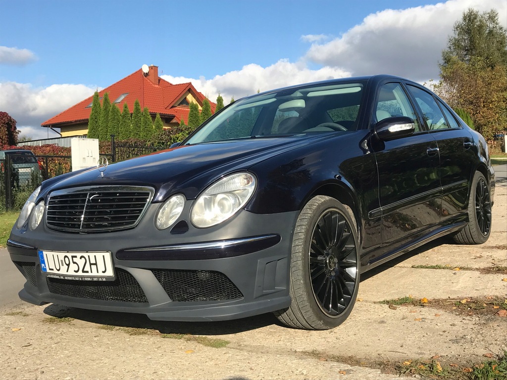 фото №8, Mercedes w211 бампер передний перед спойлер тюнинг