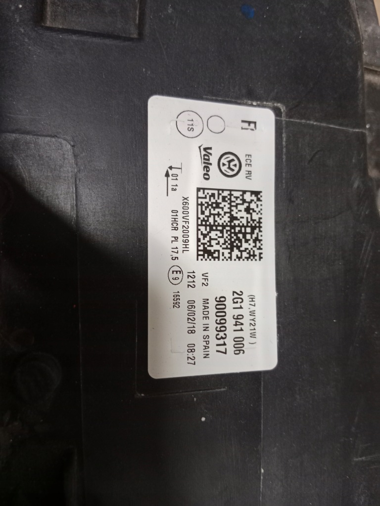 фото №6, Лампа правая перед передняя vw polo 6 vi 2g1 org