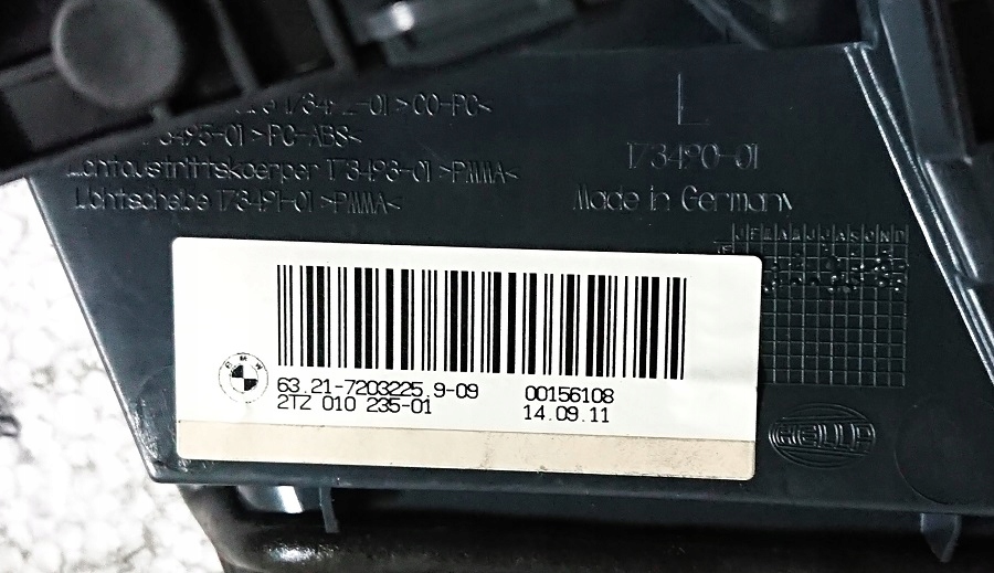 фото №9, Лампа ліва задня bmw 173462-01