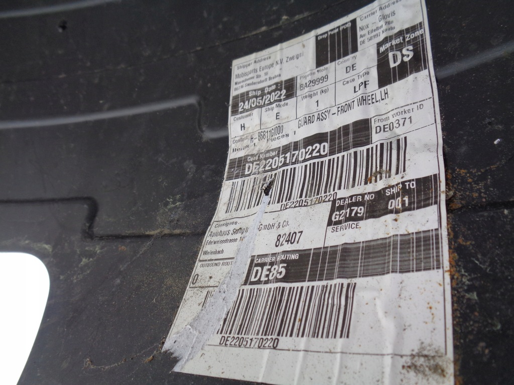 фото №4, Подкрылок левая передние hyundai ioniq 5 21-