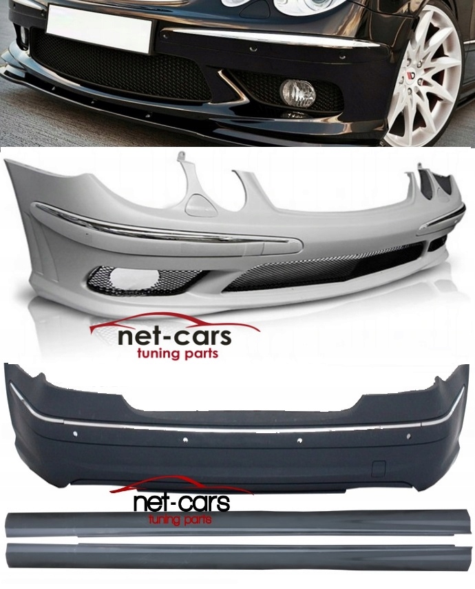 Купити Бампер перед задні поріг mercedes e w211 pdc 02- amg