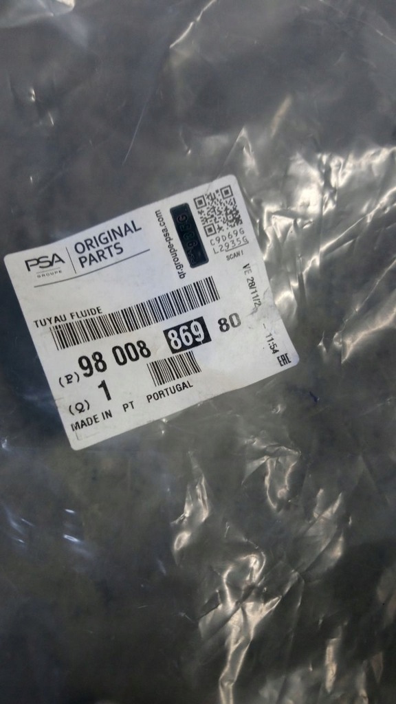 фото №8, Шланг кондиціонера новий оригінал 9800886980 peugeot 207