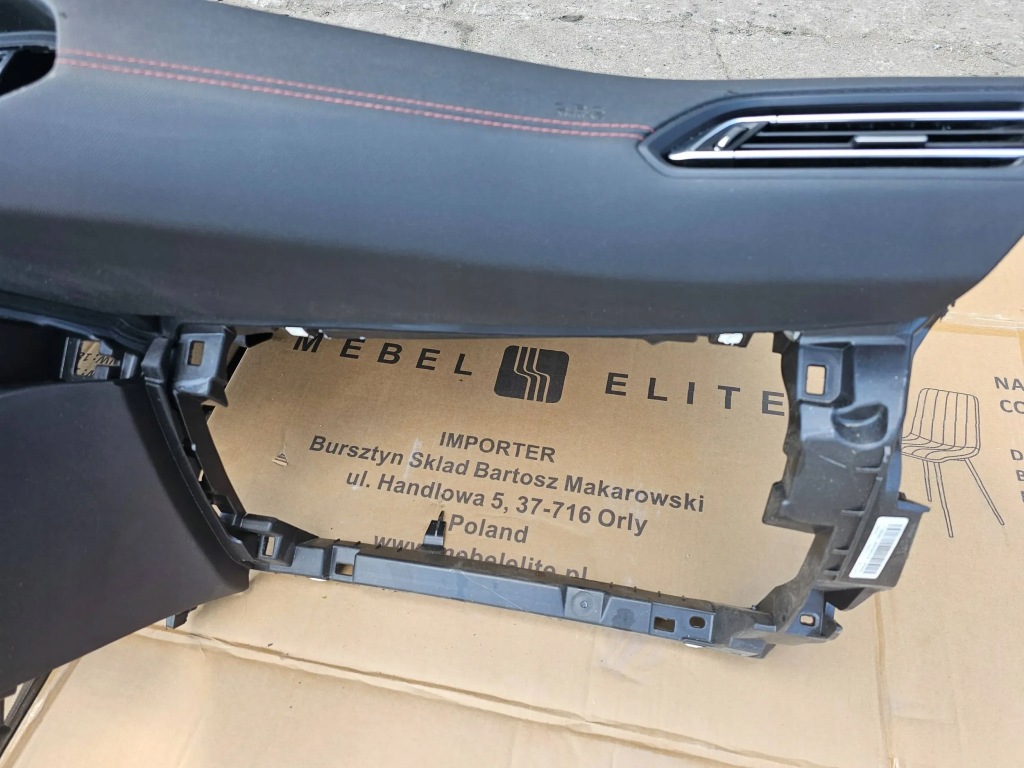 фото №12, Peugeot 308 ii t9 gt панель приладів приладова консоль панель приладів подушки безпеки czerwona nić