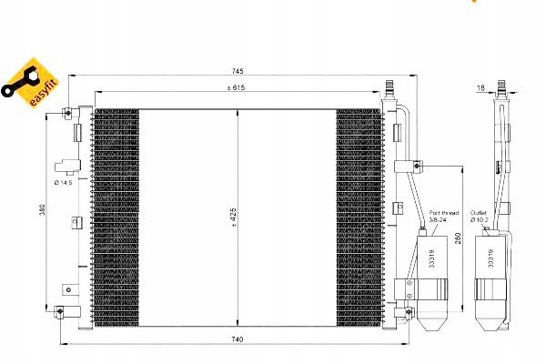 фото №1, Nrf 35876 конденсатор, кондиционер
