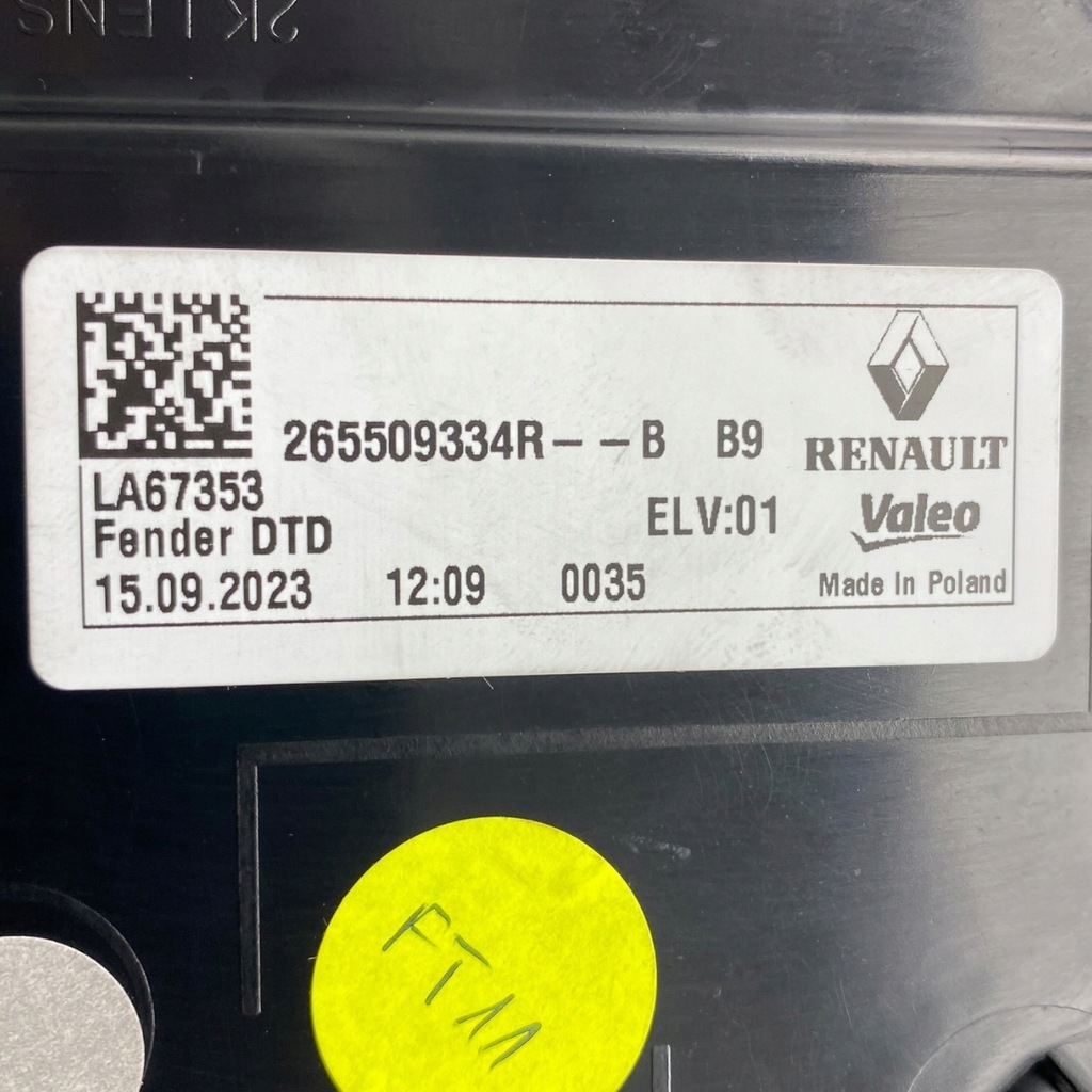 фото №12, Лампа правый задняя renault scenic 2024- ev e-tech 265509334r