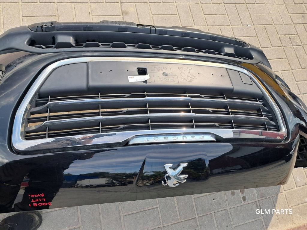 фото №13, Peugeot 3008 i lift бампер передний kompletny чёрный ktv ryski