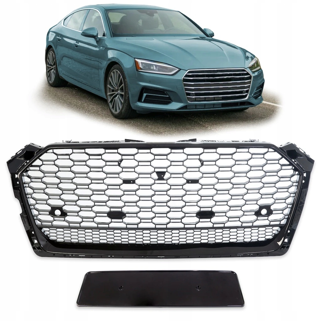 фото №1, Решётка радиатора do audi a5 f5 sportback 2016 - 2019 чёрный блеск
