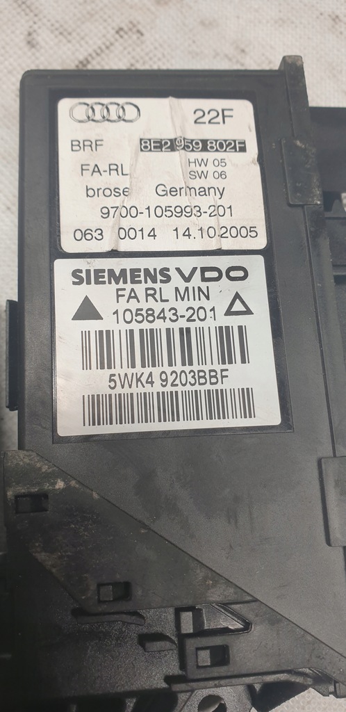 фото №6, Моторчик скло правий 8e2959802f audi a4 b7 uk