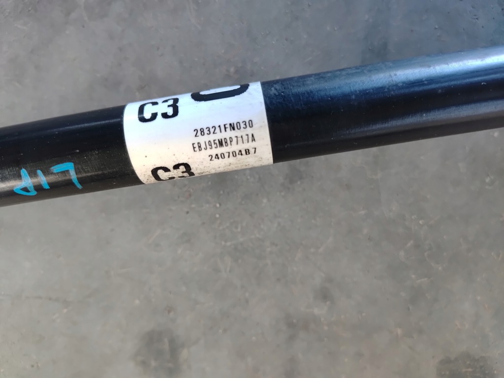 Subaru forester vi 24- привідний вал правий ліве перед 2.5b америка 4x4 Доставка