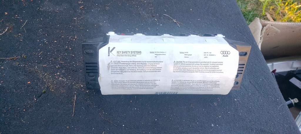 фото №11, Консоль панель приладів pulpit подушки безпеки подушка безпеки датчик ремені audi q7 4l кремовий