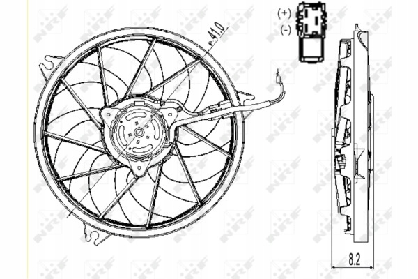 Купить Nrf вентилятор радиатора peugeot 206 98- -ac