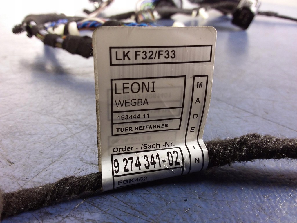 фото №8, Bmw 4 f32 f33 джгут електропроводка двері перед правий