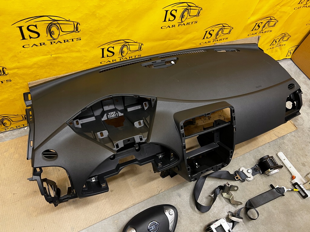 фото №8, Nissan leaf i оригинальная приборная панель консоль подушка безопасности ремни