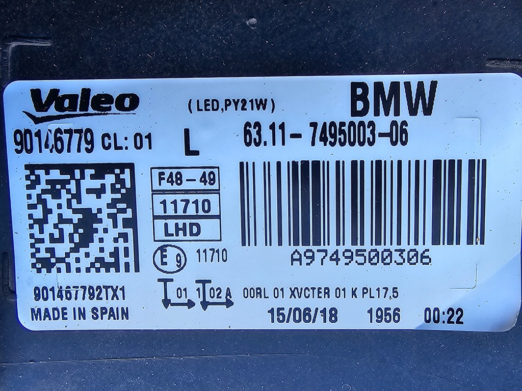 фото №6, Bmw x1 f48 full led лампа передня