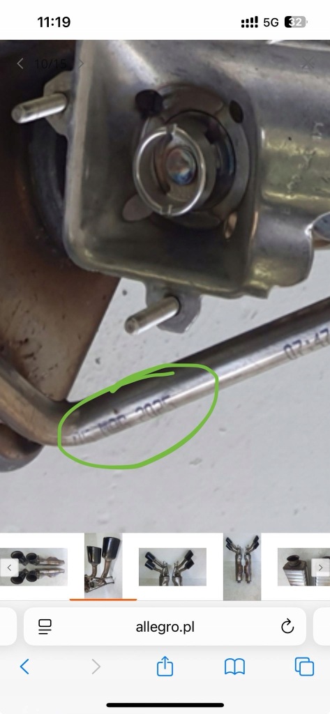 фото №16, Глушитель конечный выхлоп правый левый mercedes g w465 g63amg brabus a4654908800