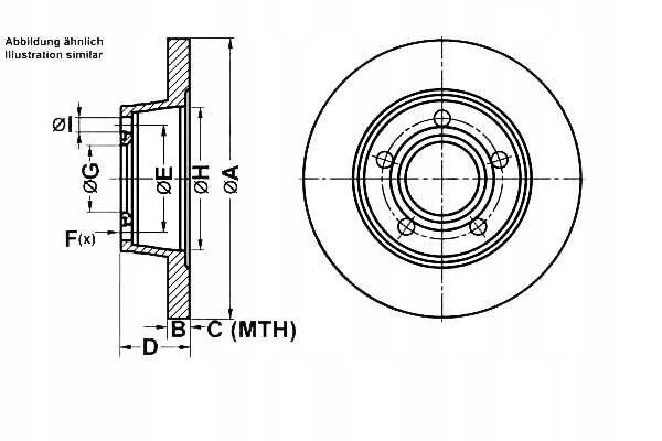 Диск гальмівна ate Доставка