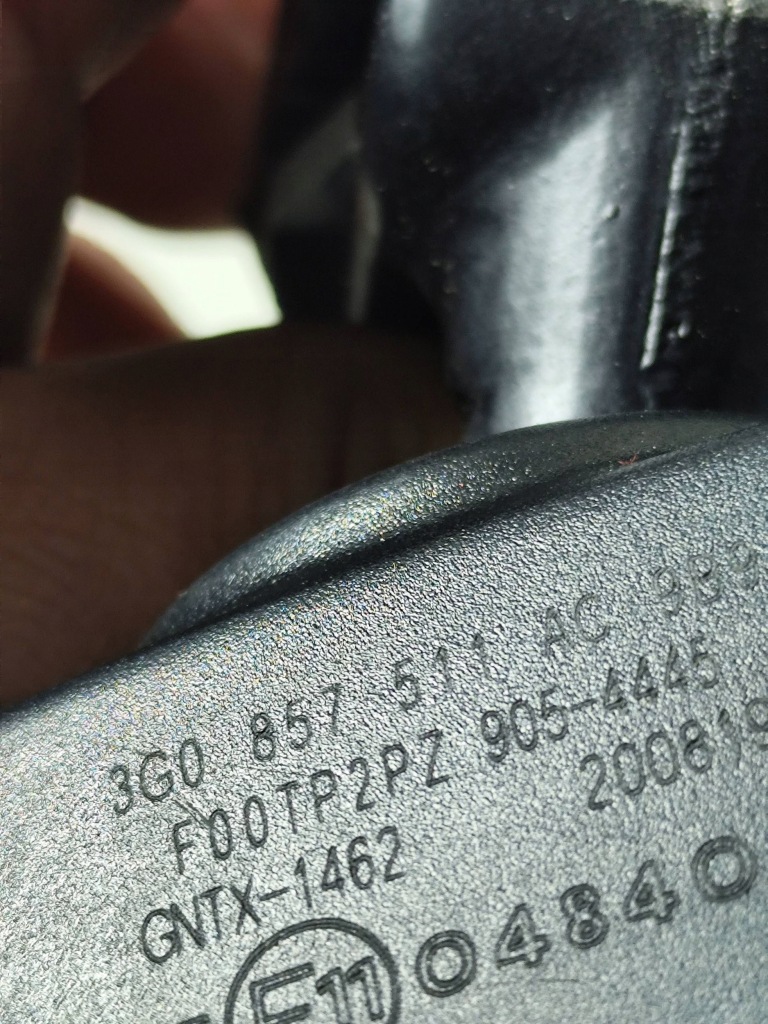 Vw tiguan ii passat b8 дзеркало заднього виду безрамкові oryg wlkp Зі Шроту