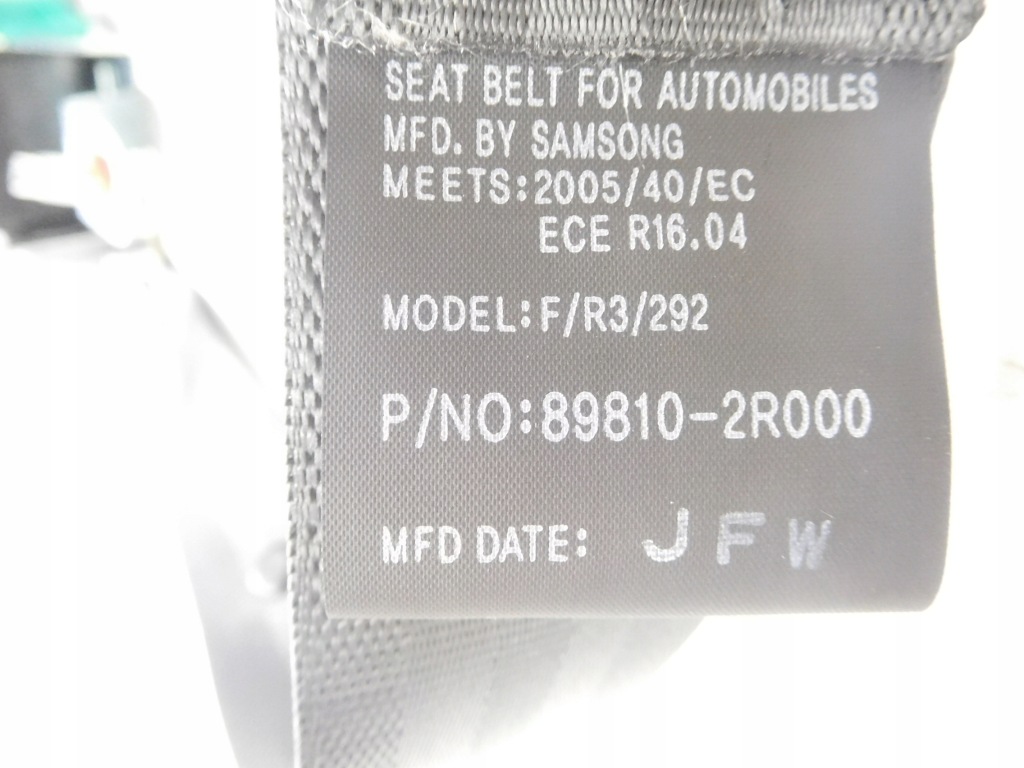 фото №11, Pas безпеки hyundai 89810 2r000wk