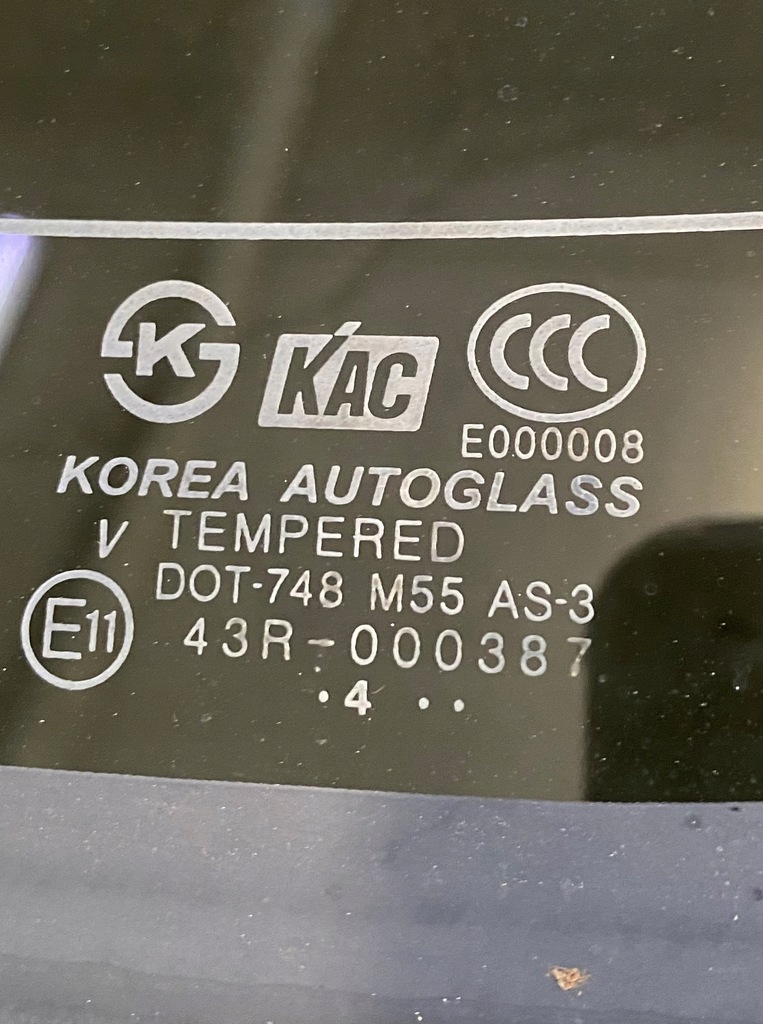 фото №9, Скло кришки багажника hyundai santa fe i 04r.as3