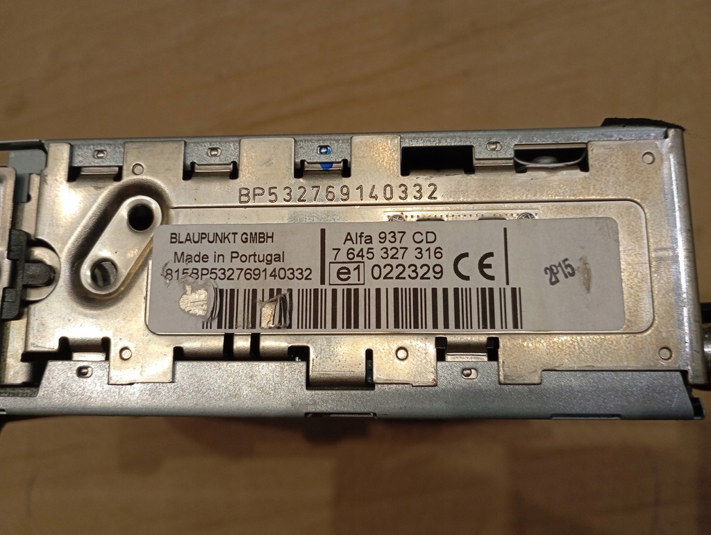 фото №3, Alfa romeo оригинальный номер 7645327316