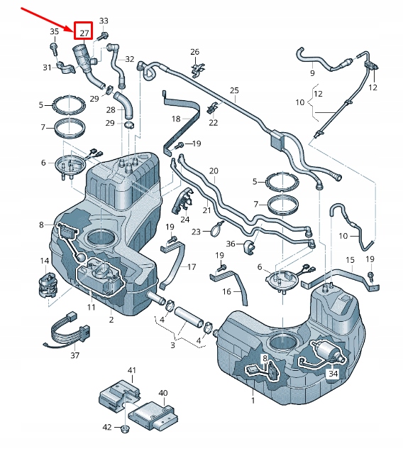 фото №1, Audi r8 4s fuel filler neck 4s8201135p