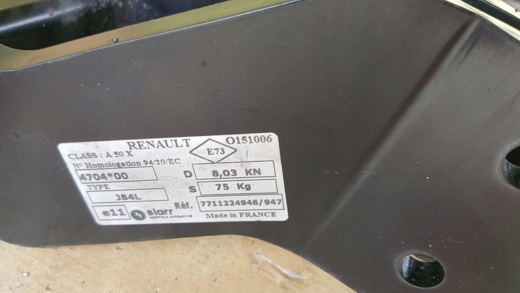 фото №3, Балка фаркоп renault grand scenic ii 7711224946
