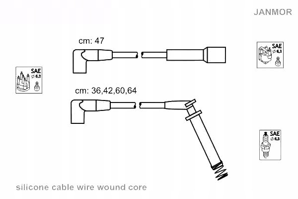 фото №1, Janmor провода зажигания kpl.