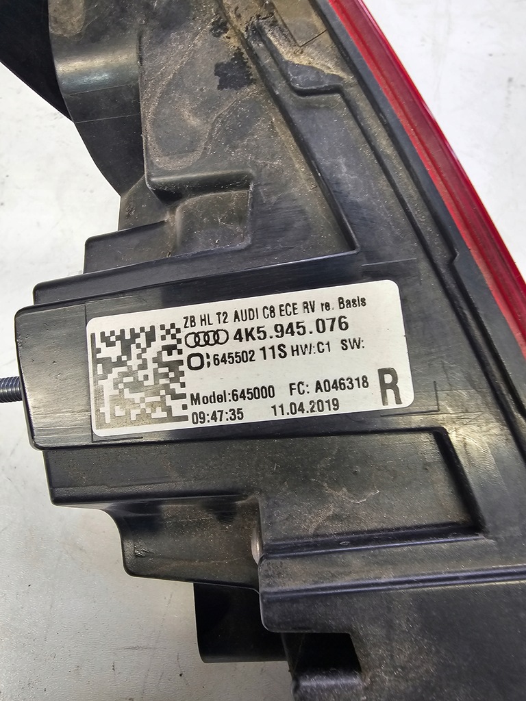 фото №7, Лампа правий задня w кришка audi a6 c8 4k5945076