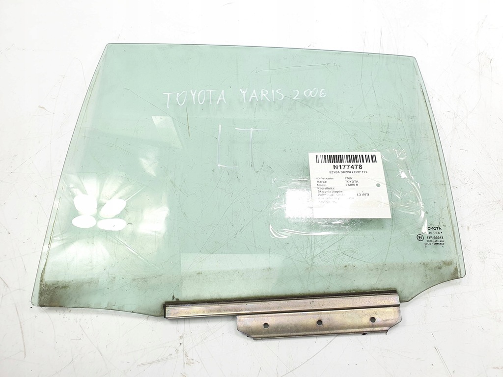 фото №1, Скло двері лівий задня toyota yaris ii